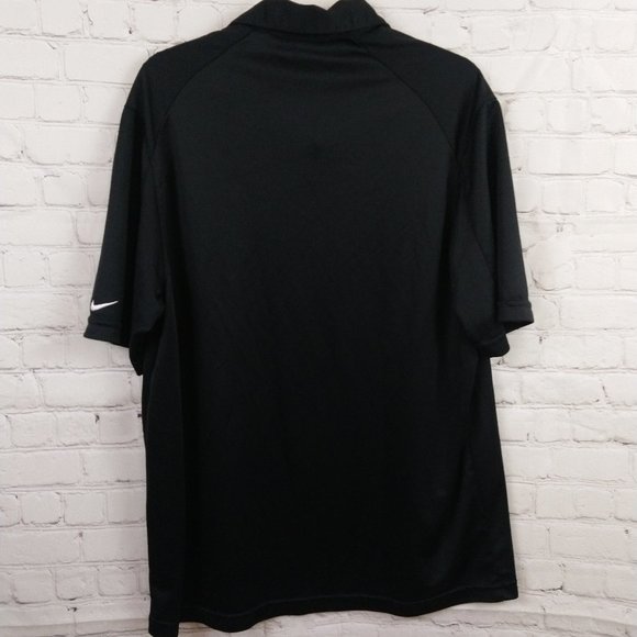 Nike Dry Fit Men Black Polo Shirt Size L - Picture 4 of 8